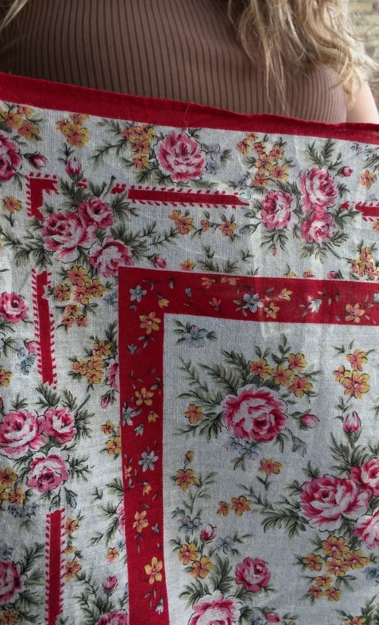#3 Vintage Kenzo floral cotton scarf