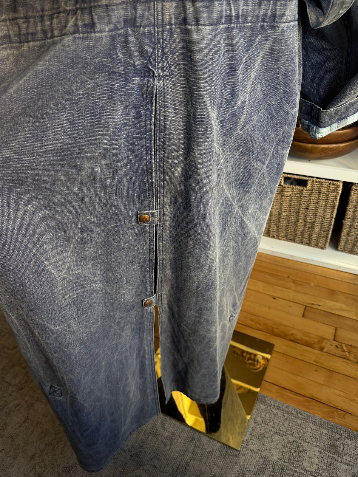 90s Outback Trading Co Oilskin Canvas Ranch duster with detachable cape