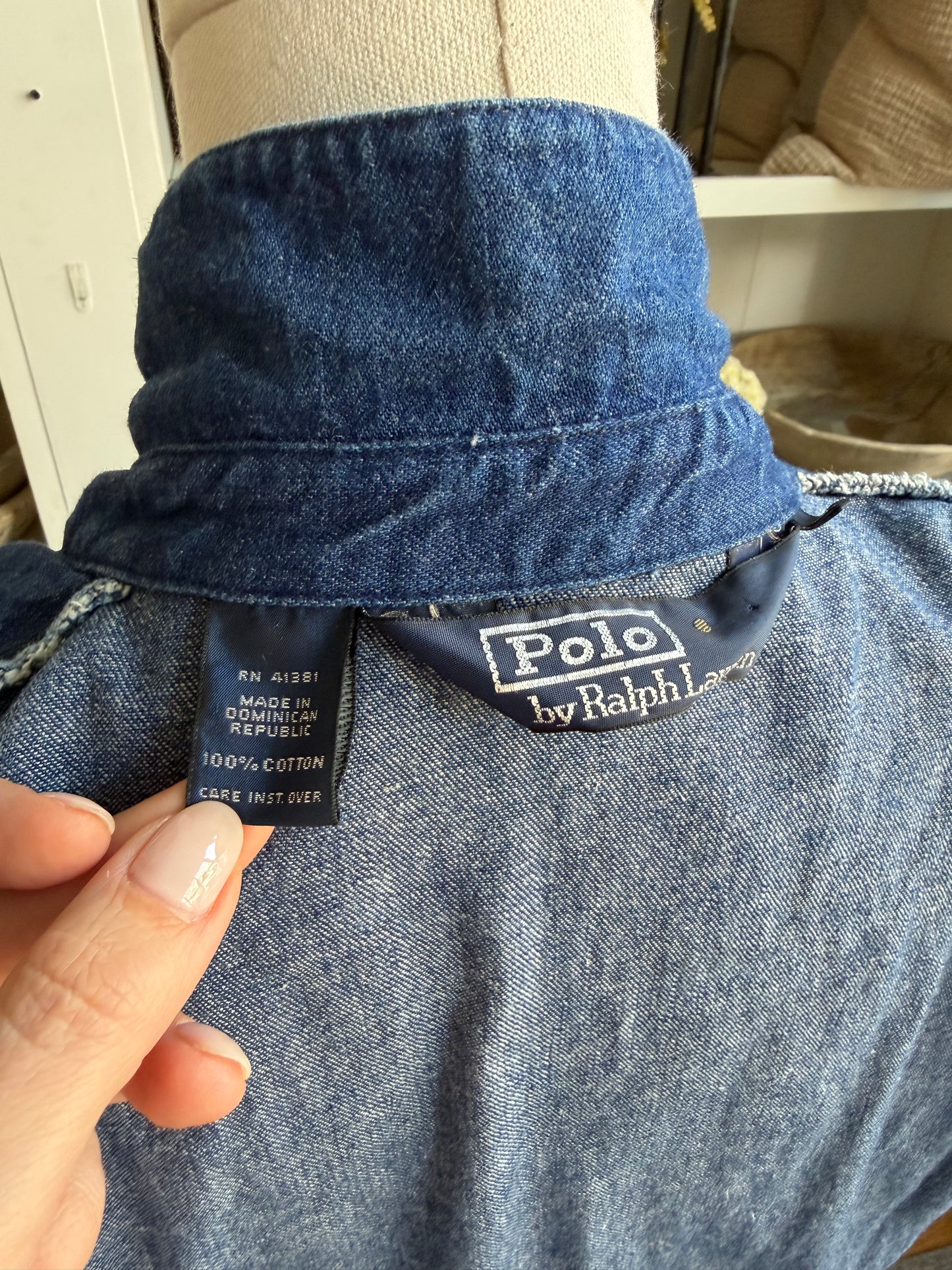 90s Polo Ralph Lauren denim bomber