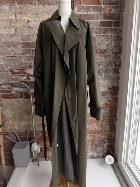 80/90s Green trench (missing zip out lining)