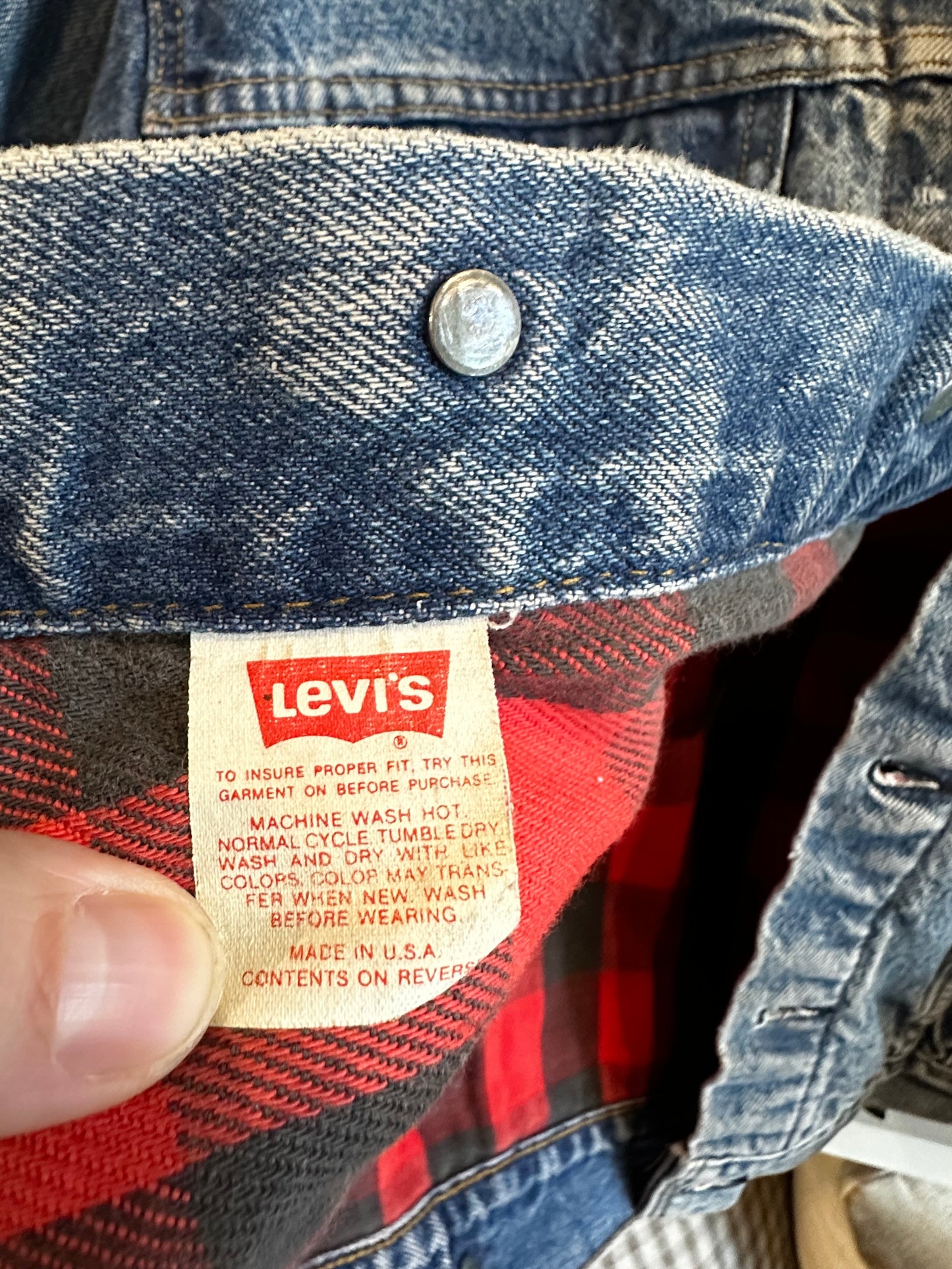 Vintage 80s Levi’s lined denim jacket