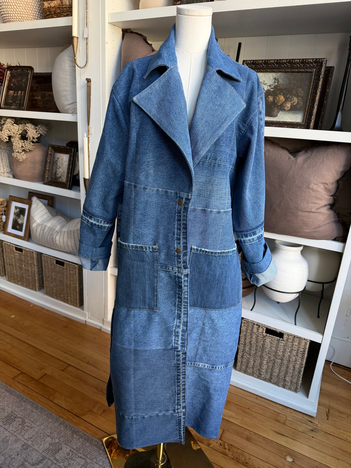 #4 Reworked denim trench. Size S