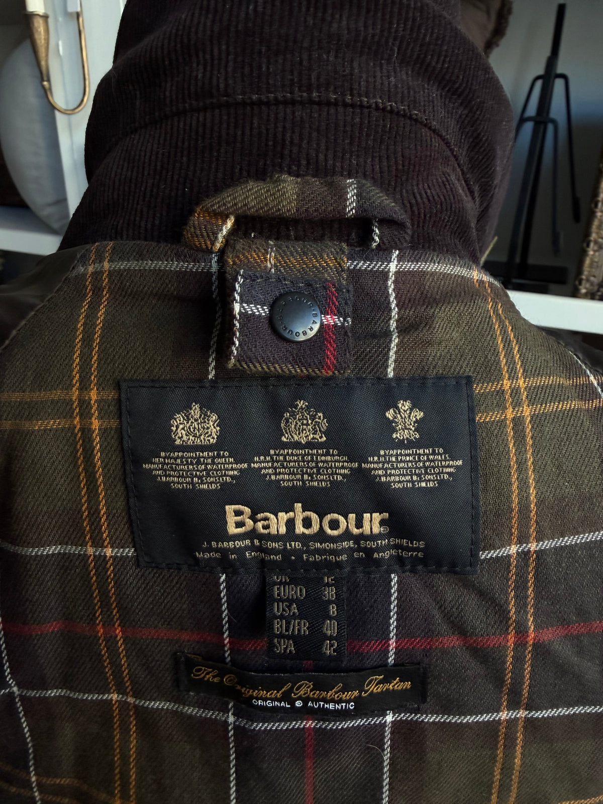 Barbour Classic Beadnell Wax jacket. Made in England