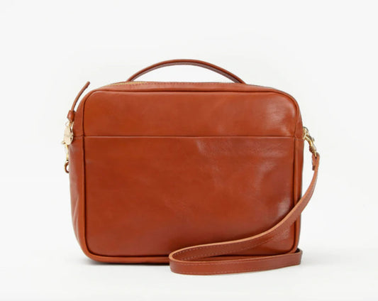 Clare V Mirabel crossbody in Tan