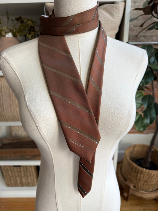 80s Oscar de la Renta tie