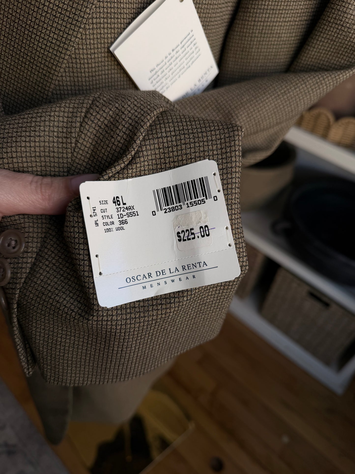 90s Oscar de La Renta wool blazer. NWT