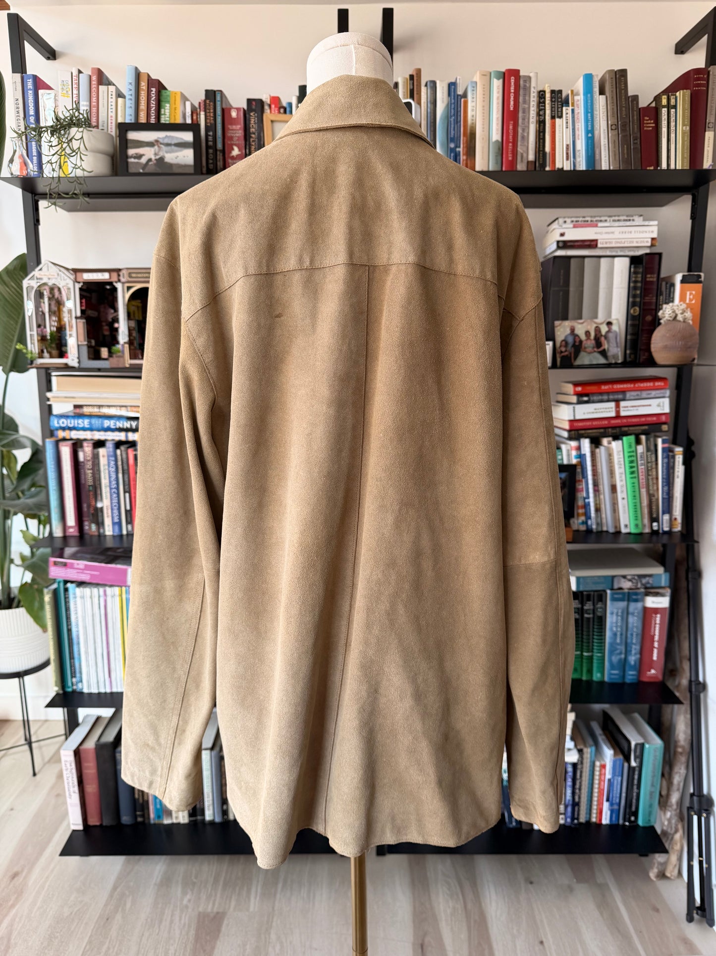 00s Banana Republic suede chore coat