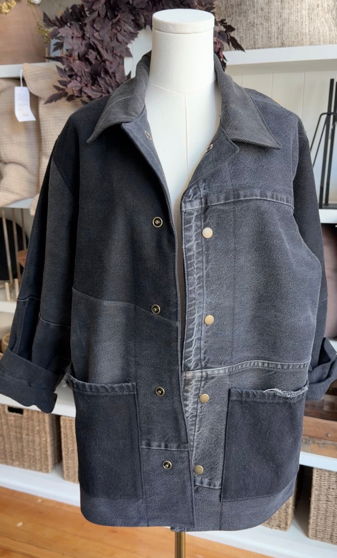 Custom Reworked denim jacket