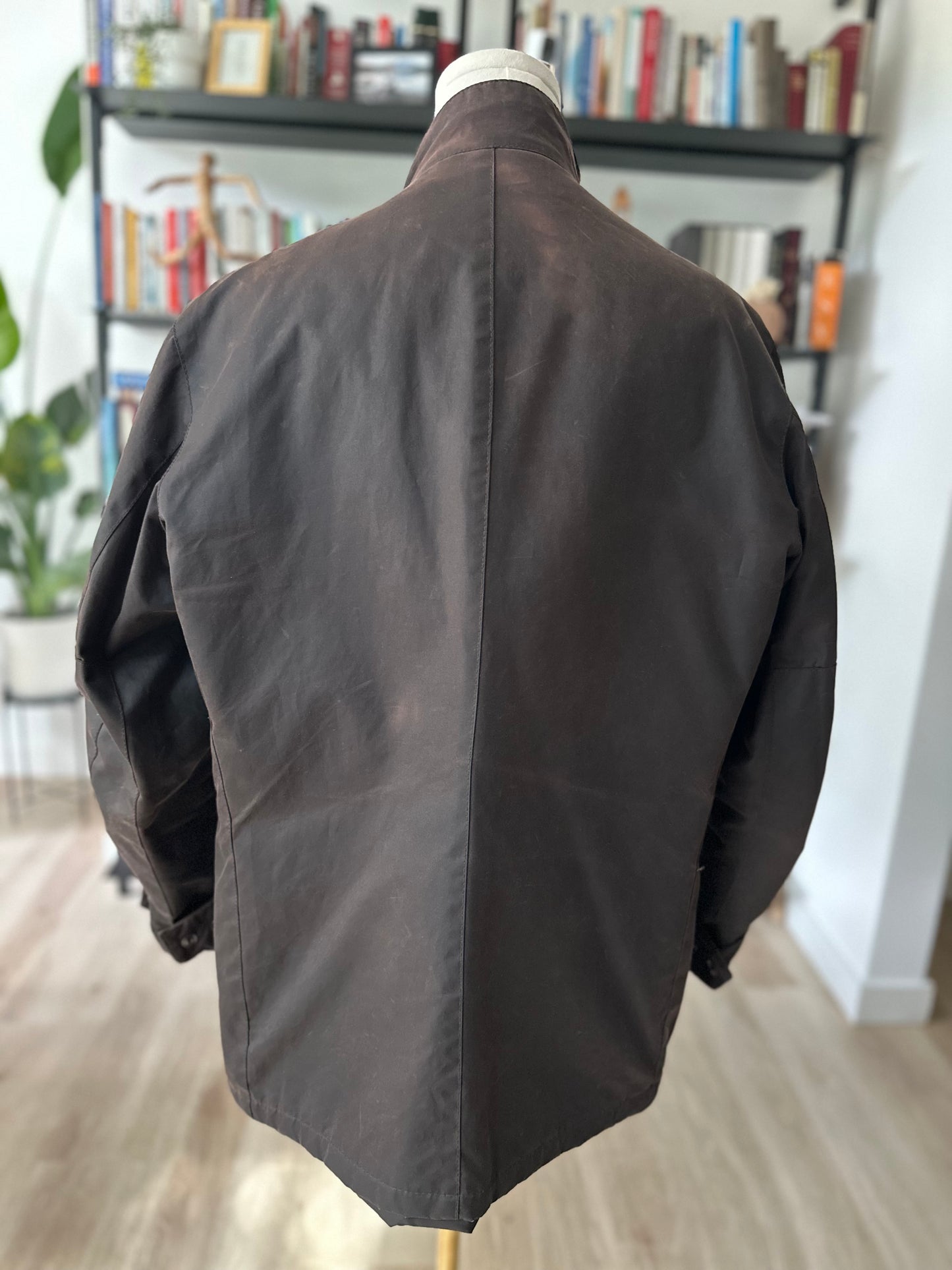 Barbour Duke cotton waxed jacket in brown. Made in Untied Kingdom