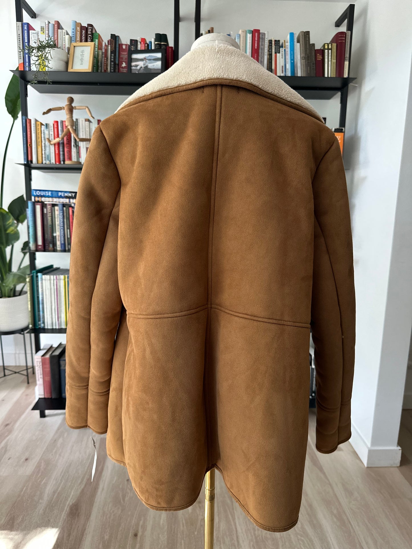 00s Lauren Ralph Lauren faux suede pea coat. NWT