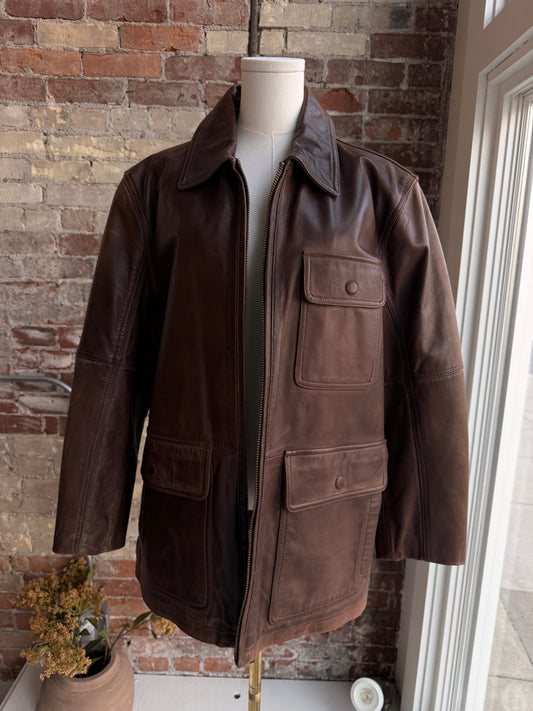 90s Andrew Marc leather jacket