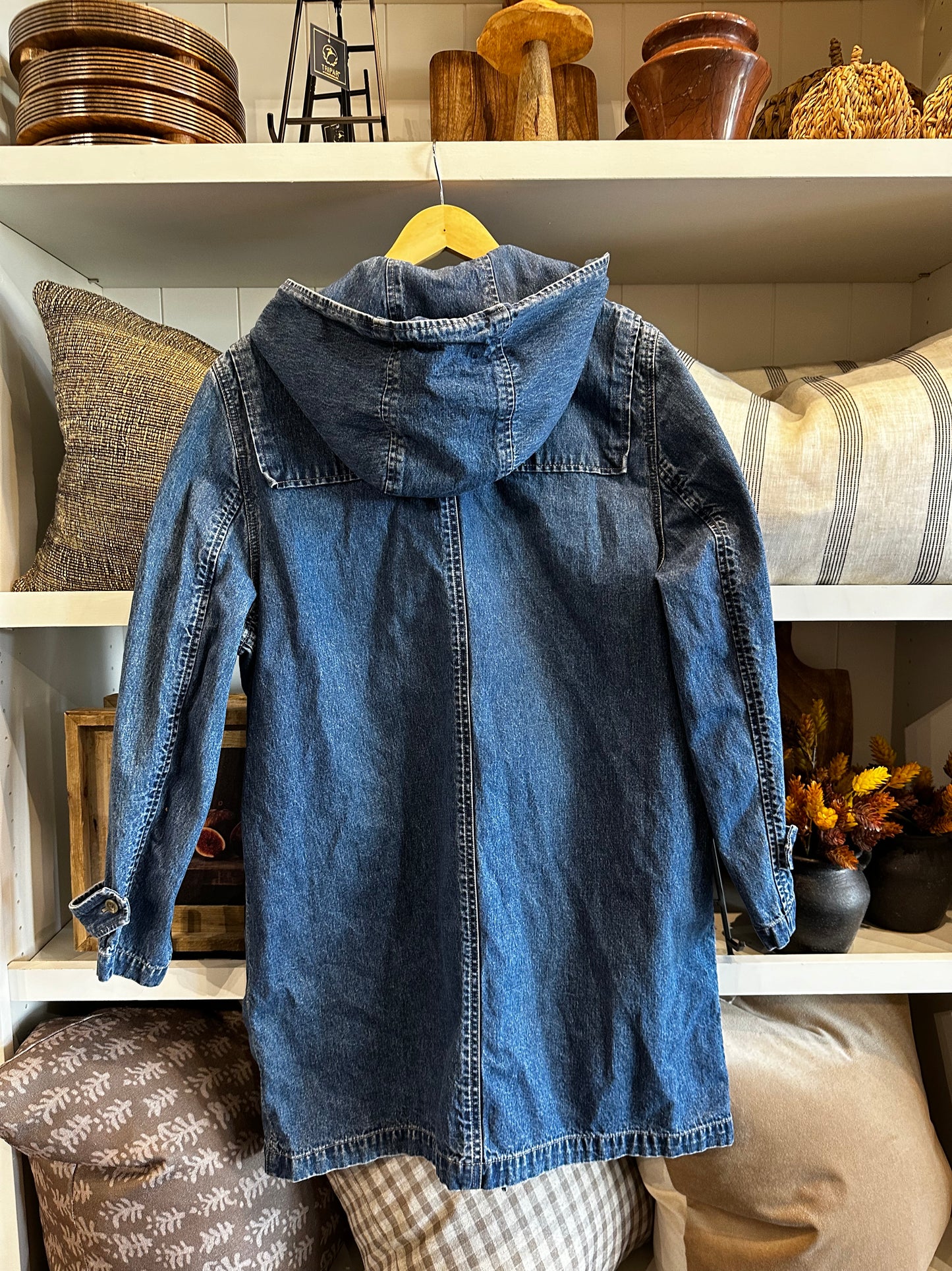 Lauren Jeans Co denim toggle coat