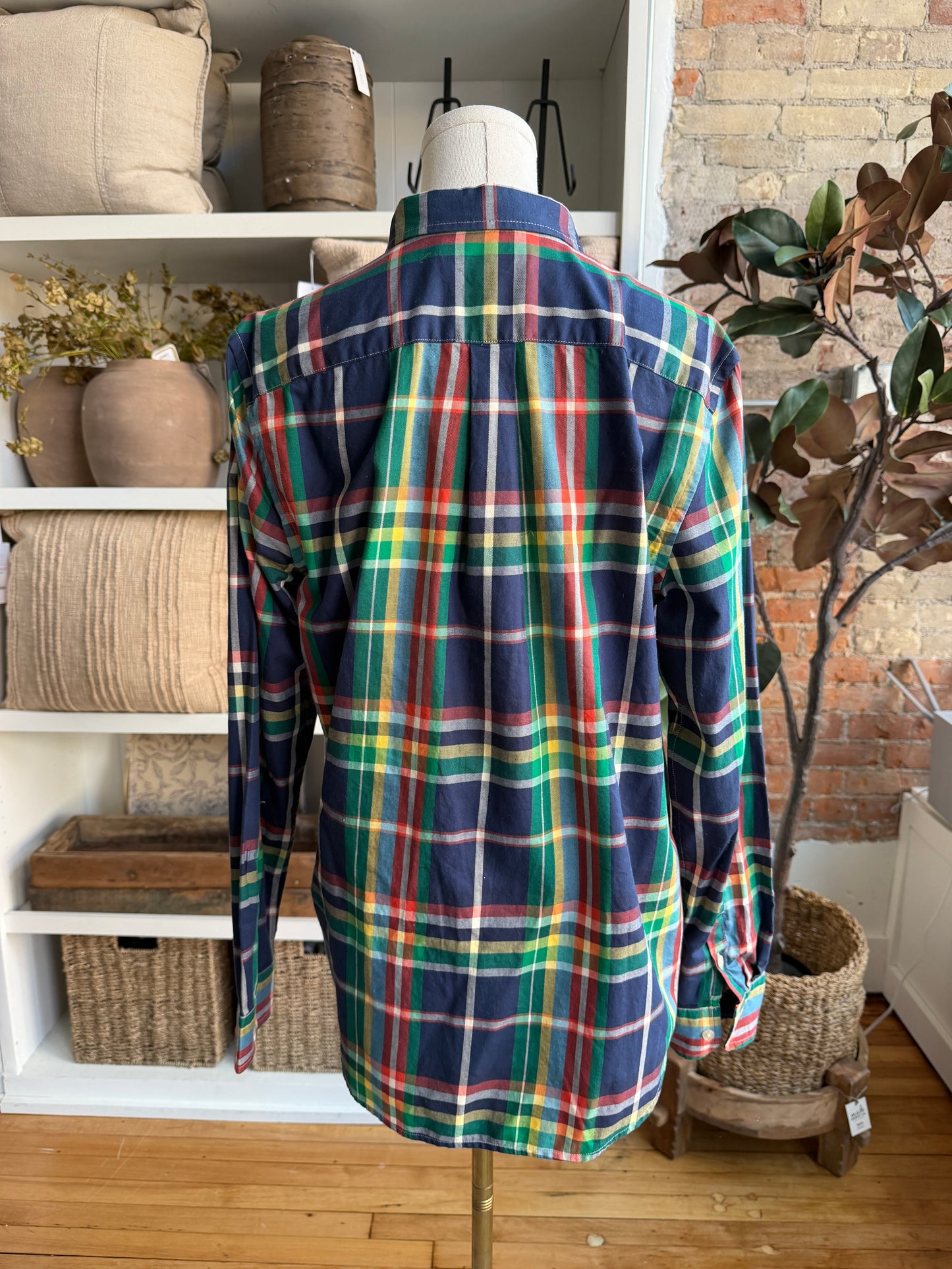Ralph Lauren plaid poplin button down. New with tags