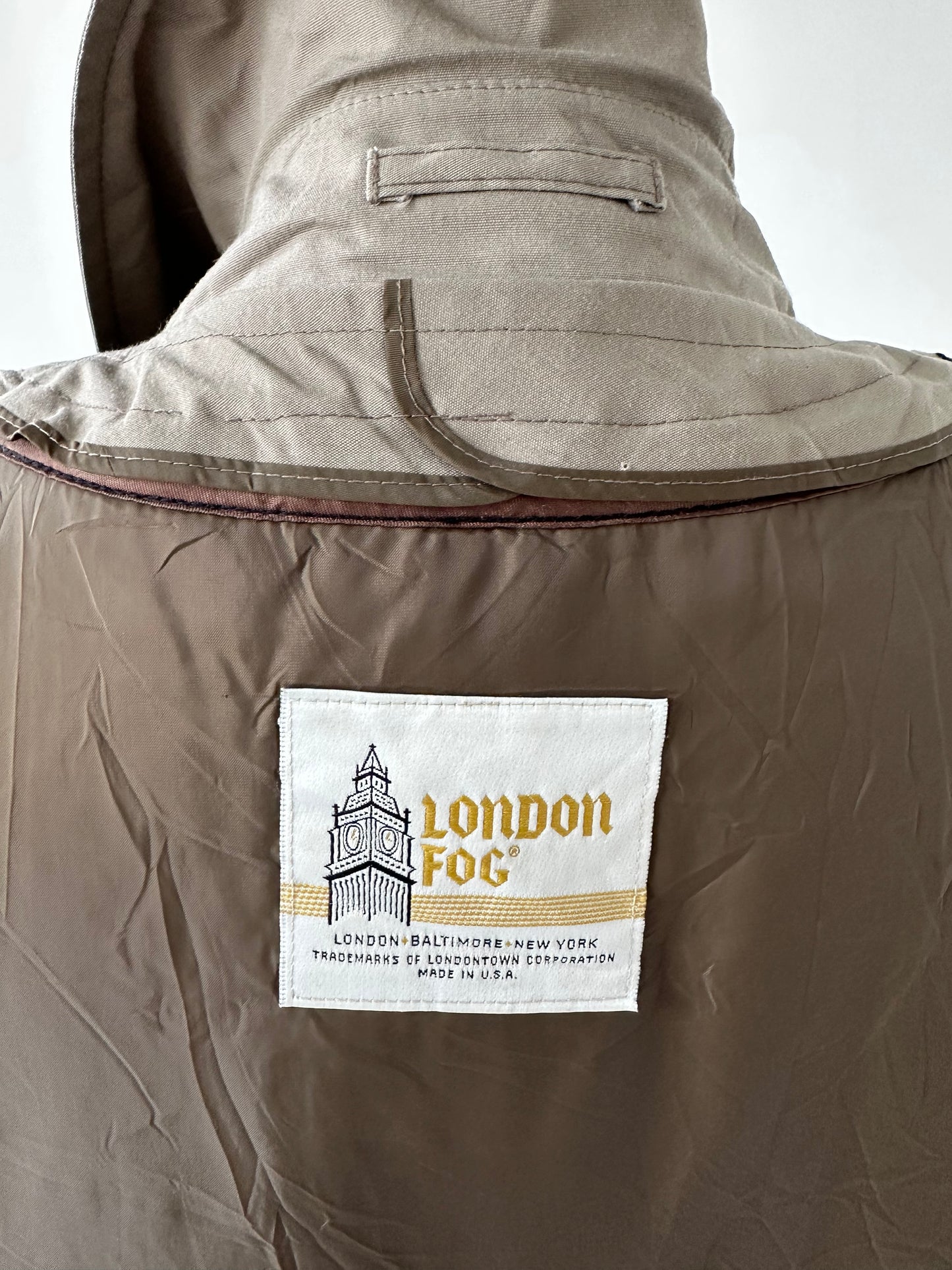 90s London Fog trench. Made in the USA