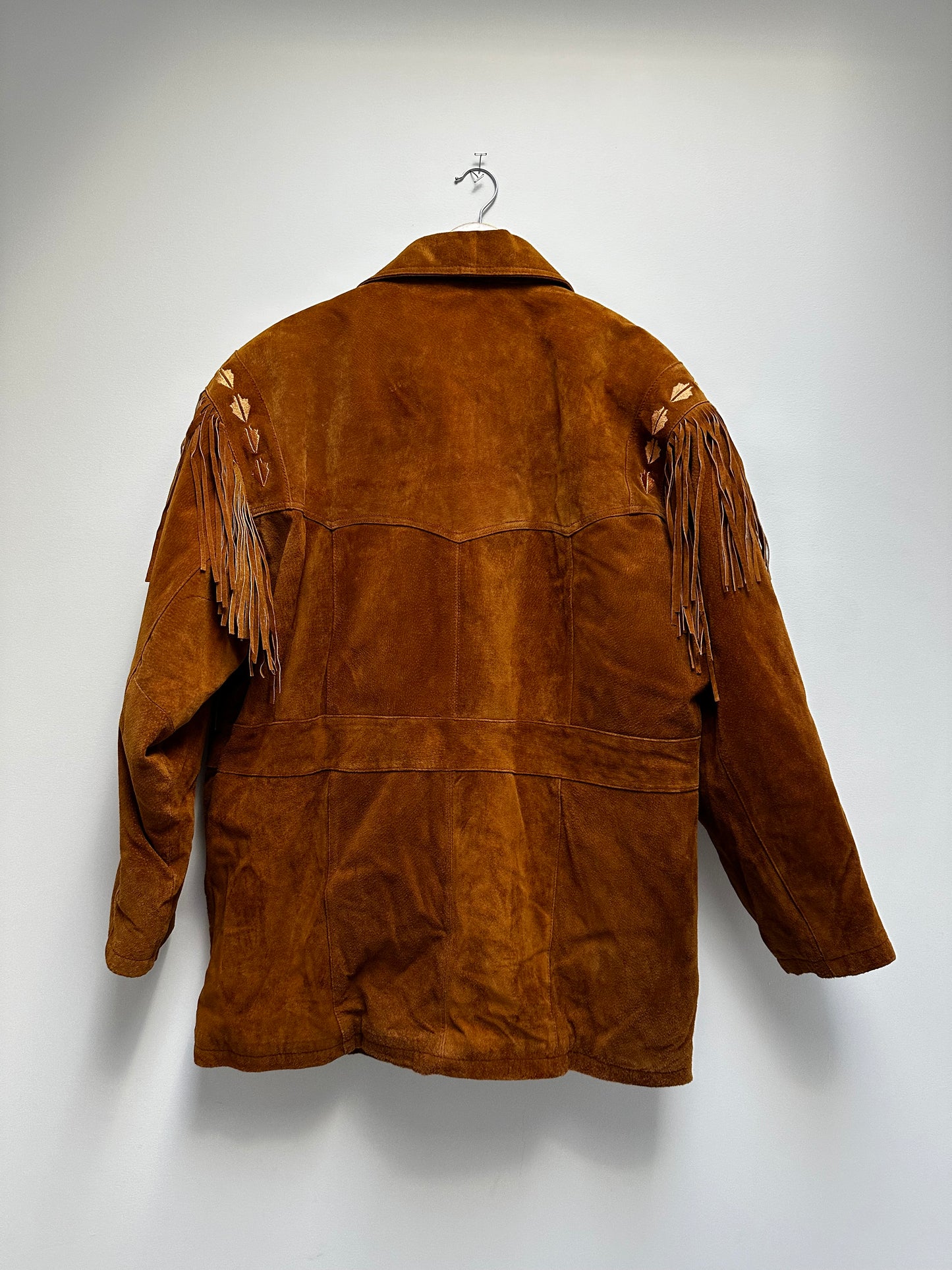 Vintage Excelled suede fringe jacket