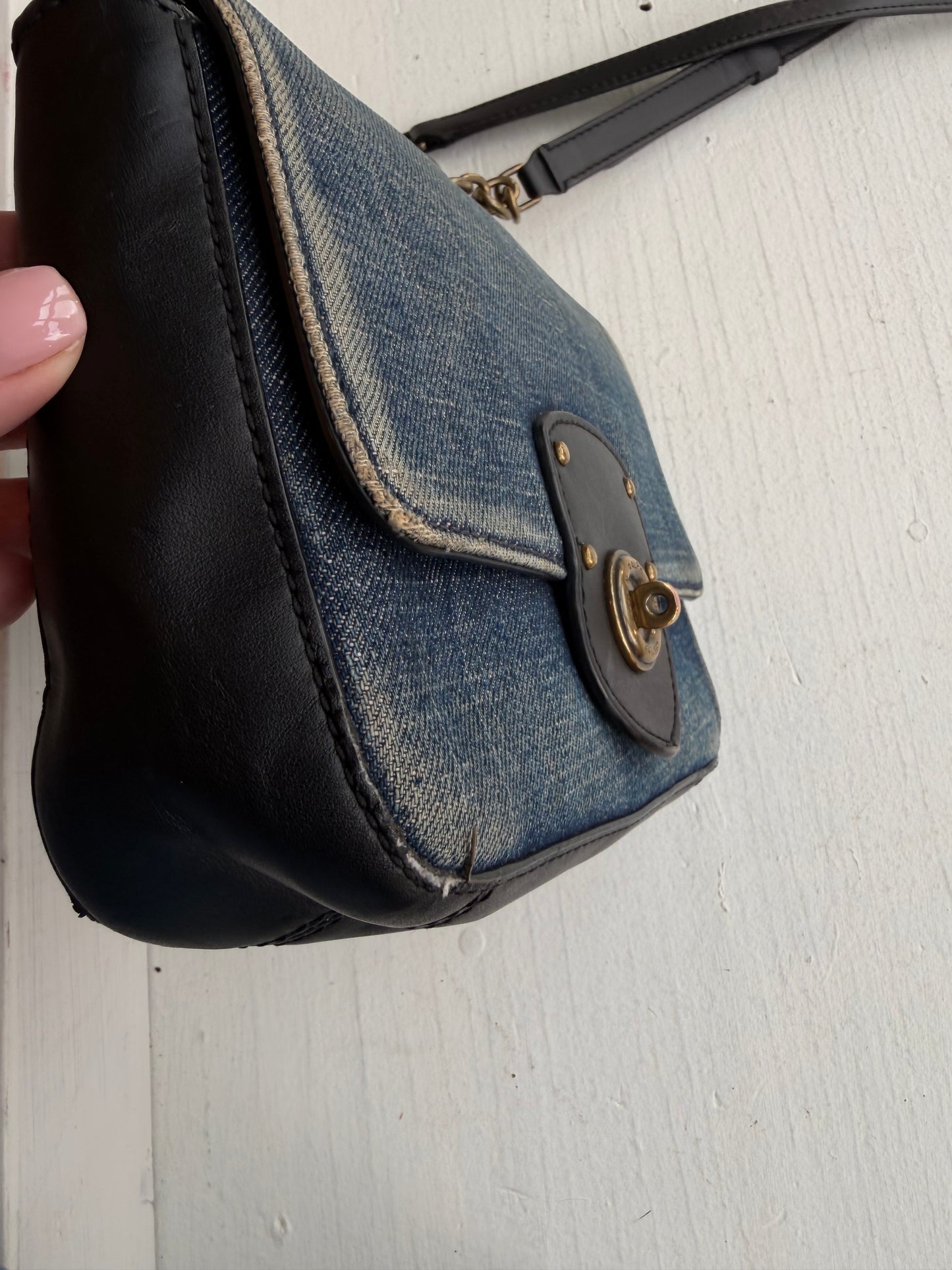 00s Lauren Ralph Lauren denim crossbody