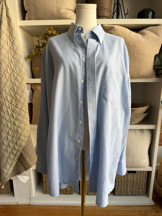 90s Stafford blue Oxford button down.