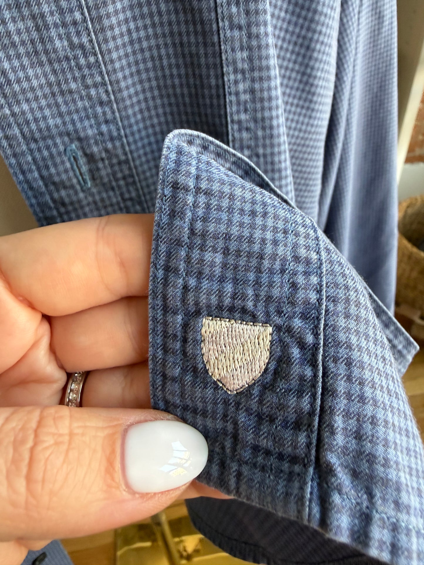 90s Nordstrom button cotton button down. Made in Hong Kong