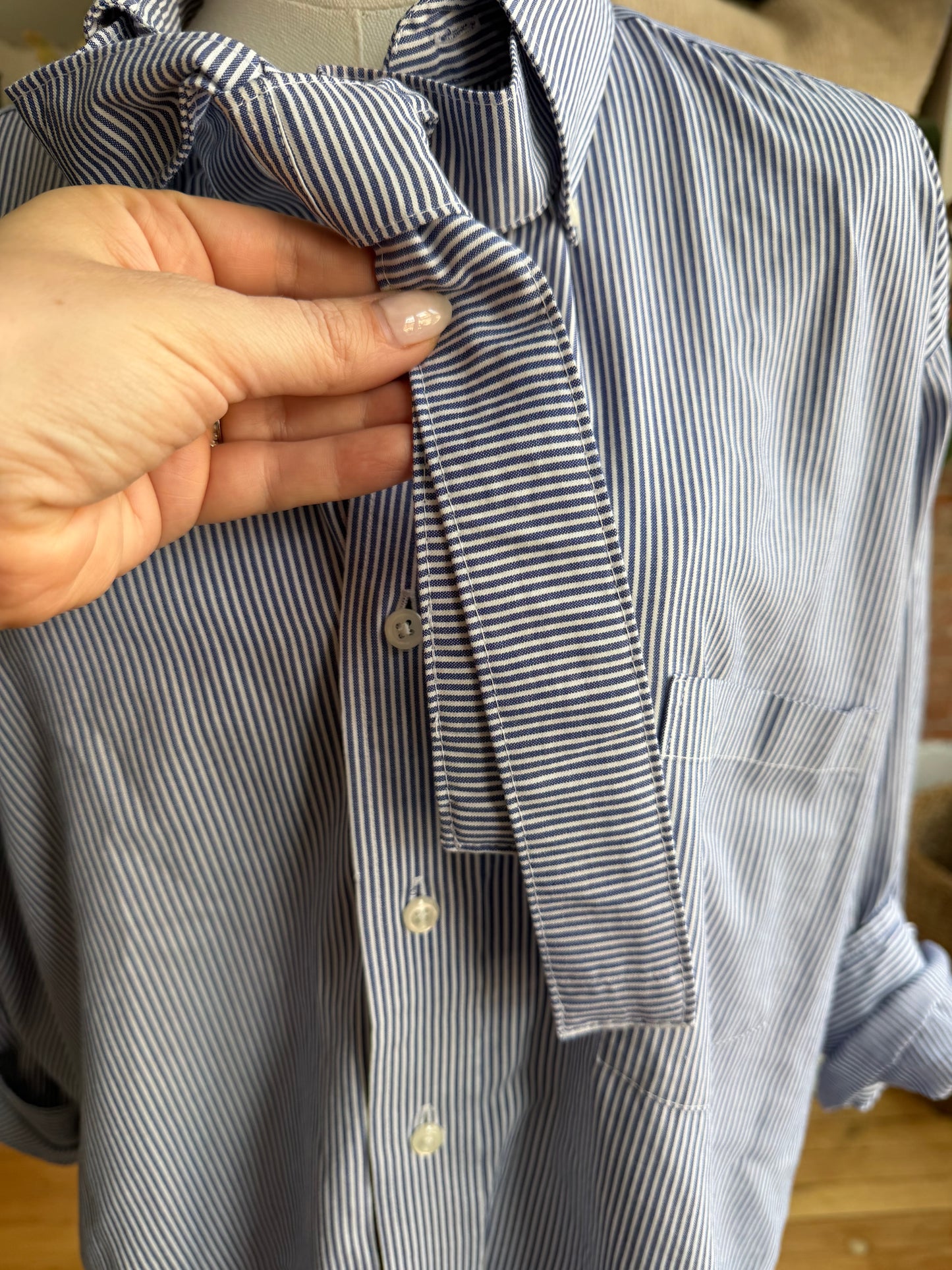 Reworked Striped Button Down