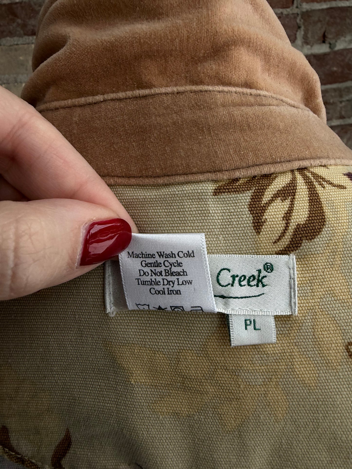 00s Coldwater Creek floral barn coat