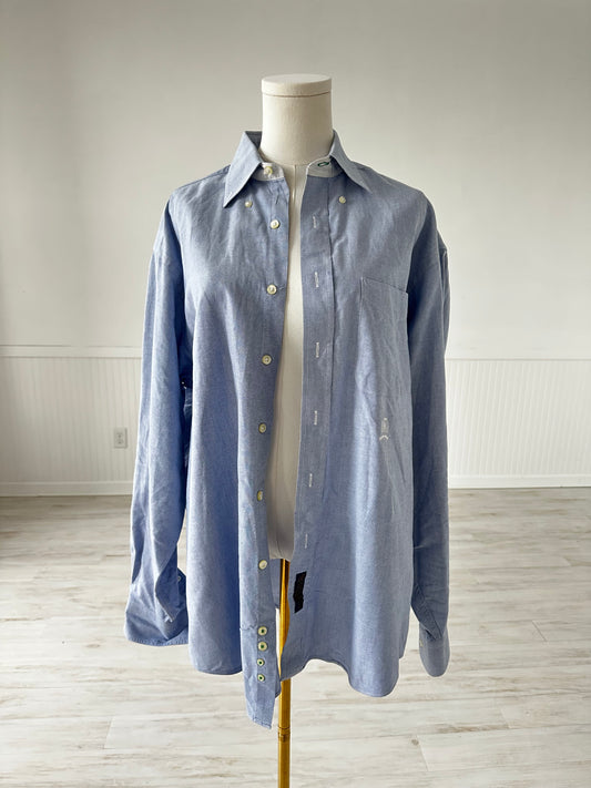 90s Tommy Hilfiger blue oxford