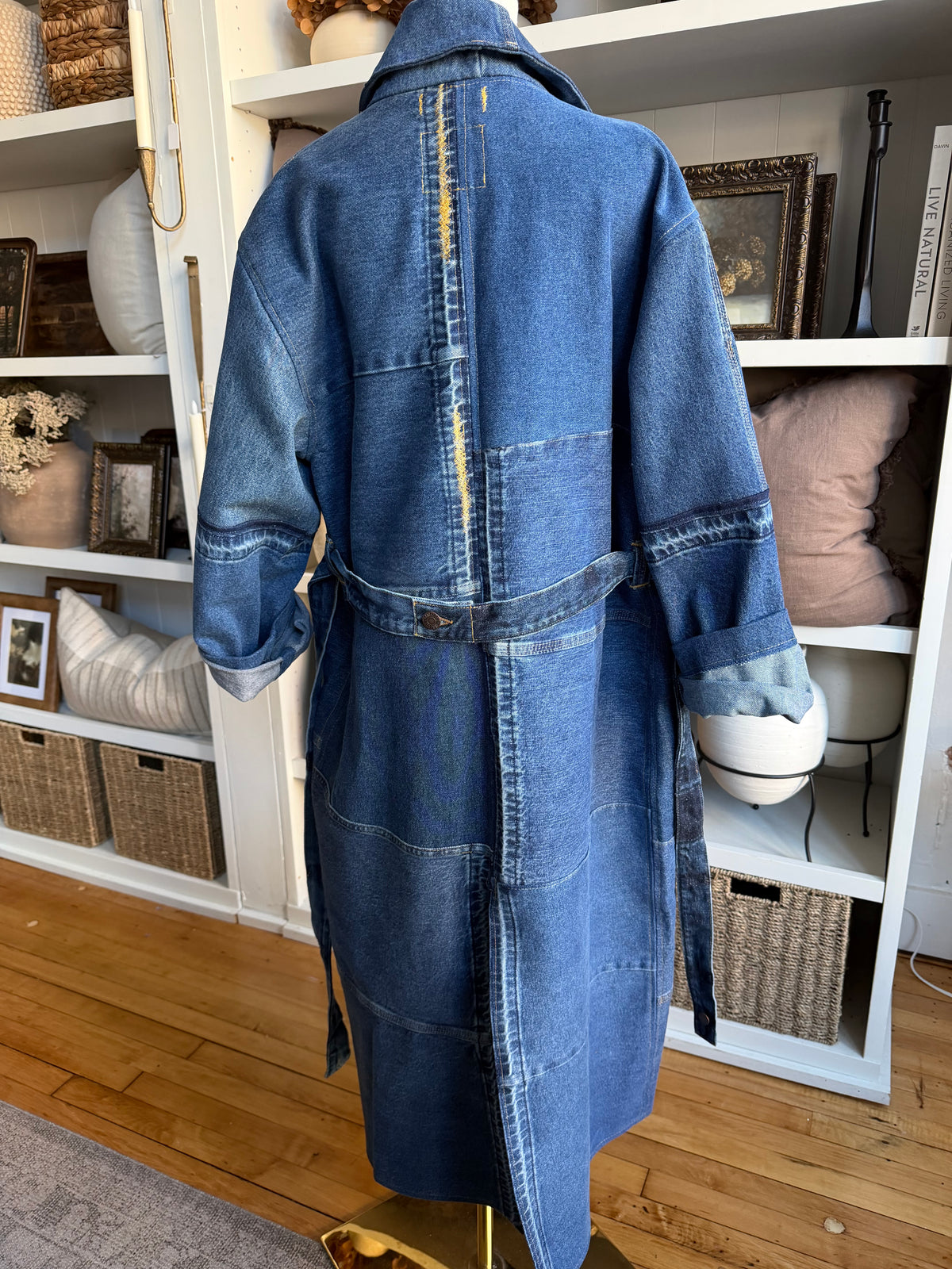 #6 Reworked denim trench. Size M