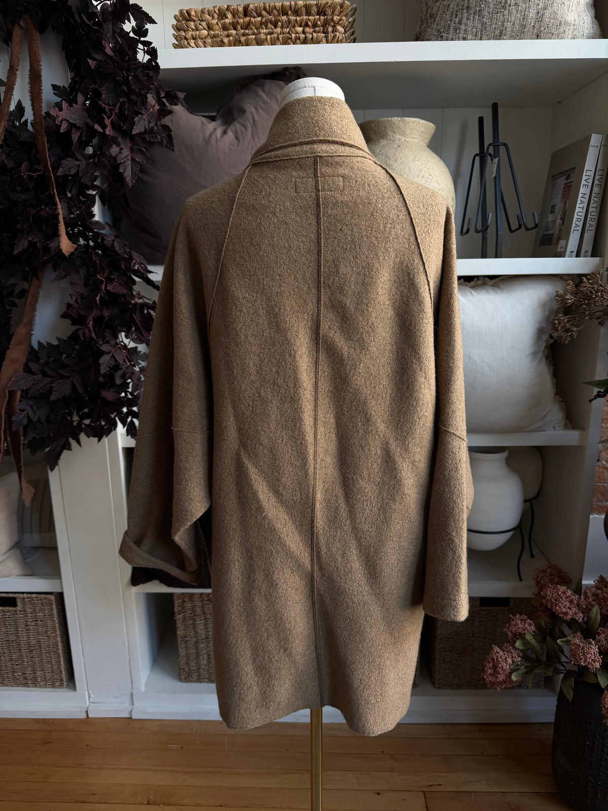 Buck Mason felted wool blanket coat. Size XS