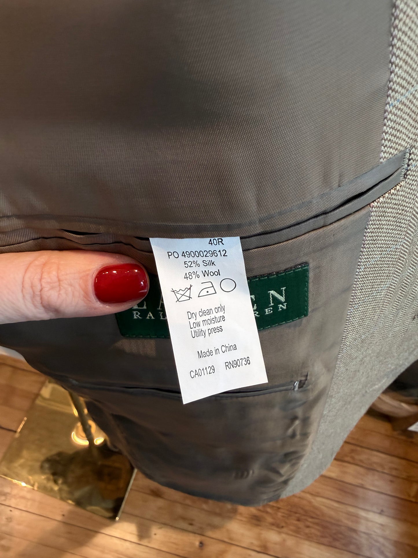 Lauren Ralph Lauren silk wool blazer. New with tags