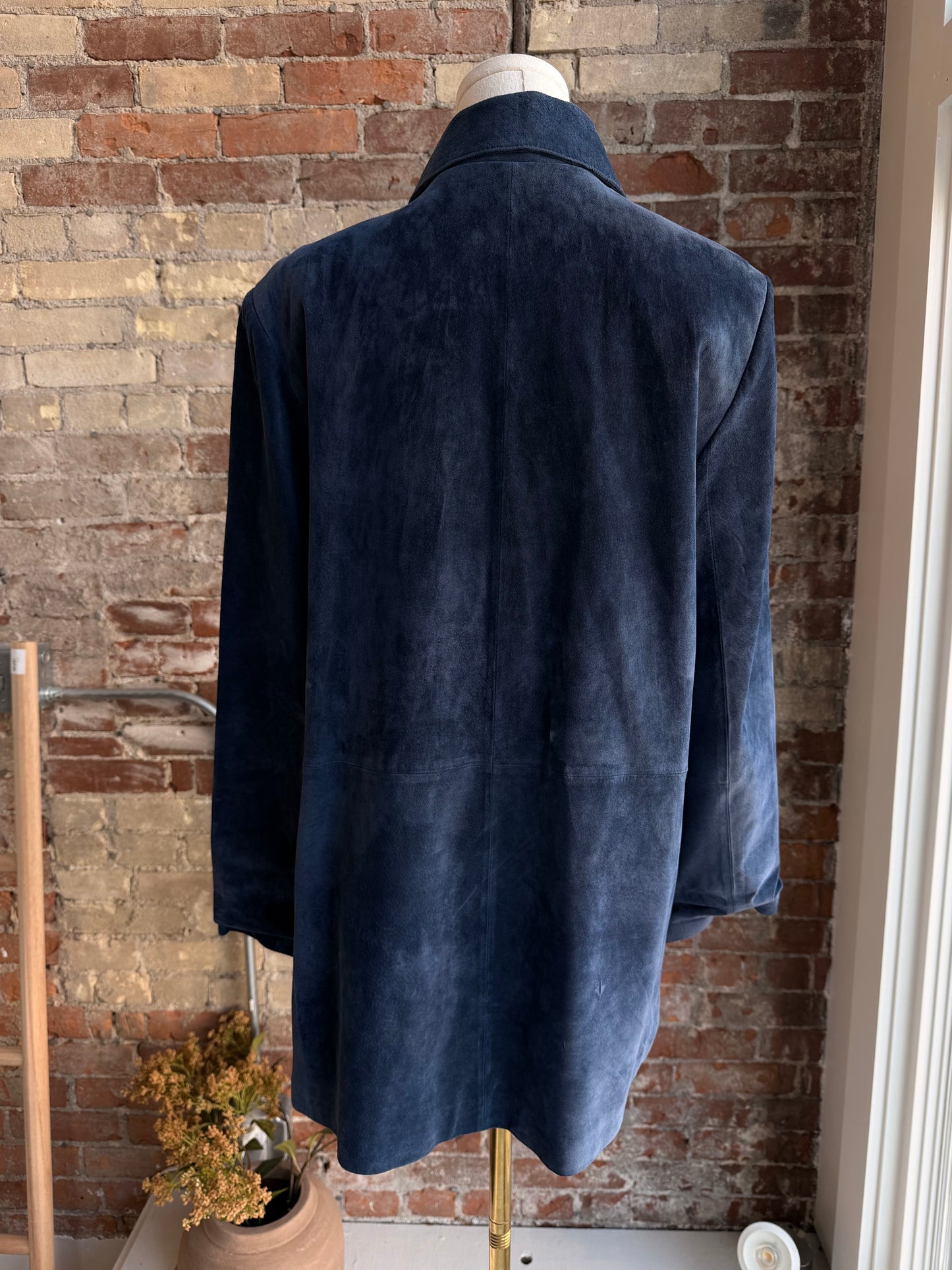 00s Bernardo blue suede jacket