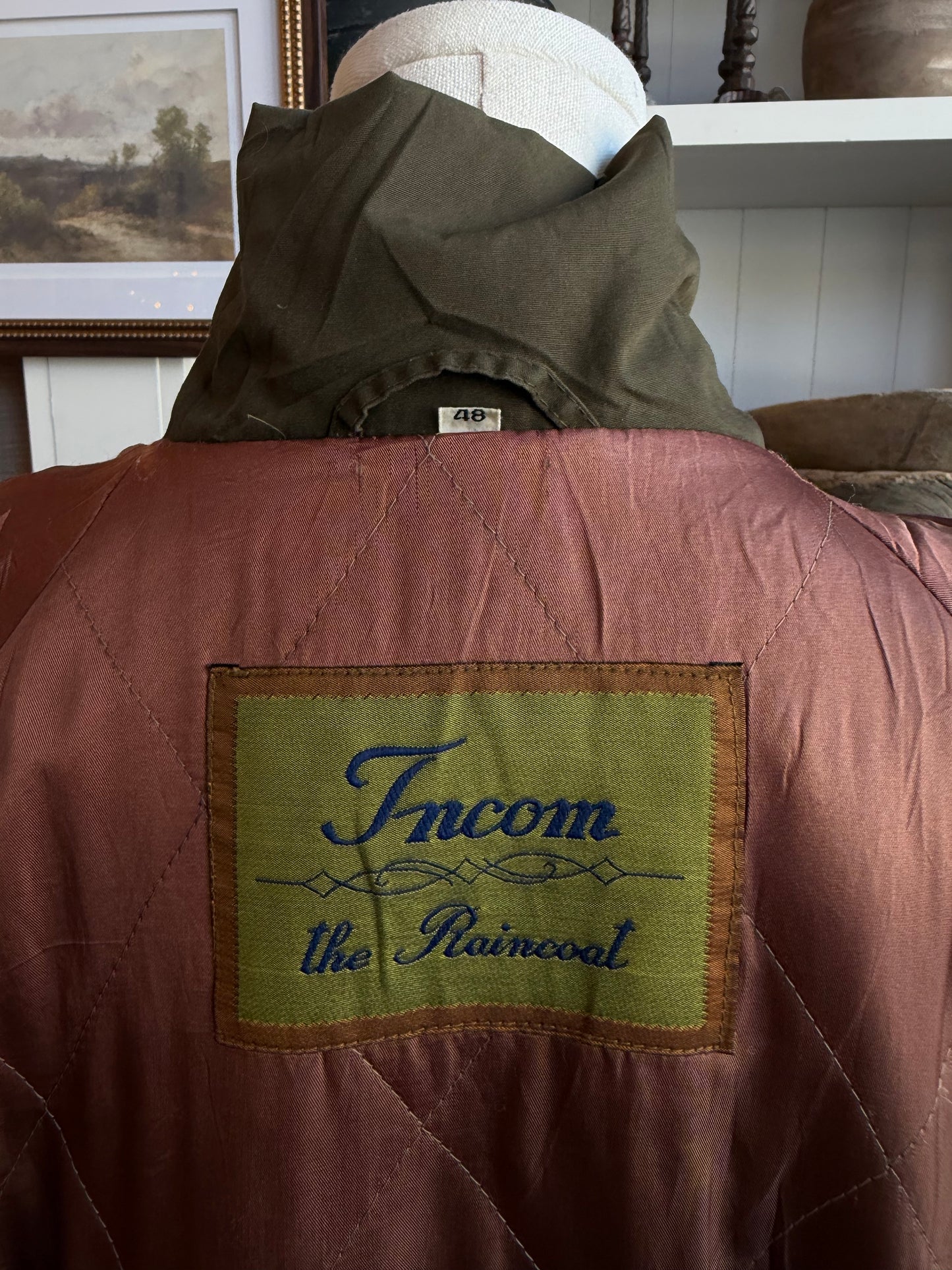 Vintage Incom green A line coat #16