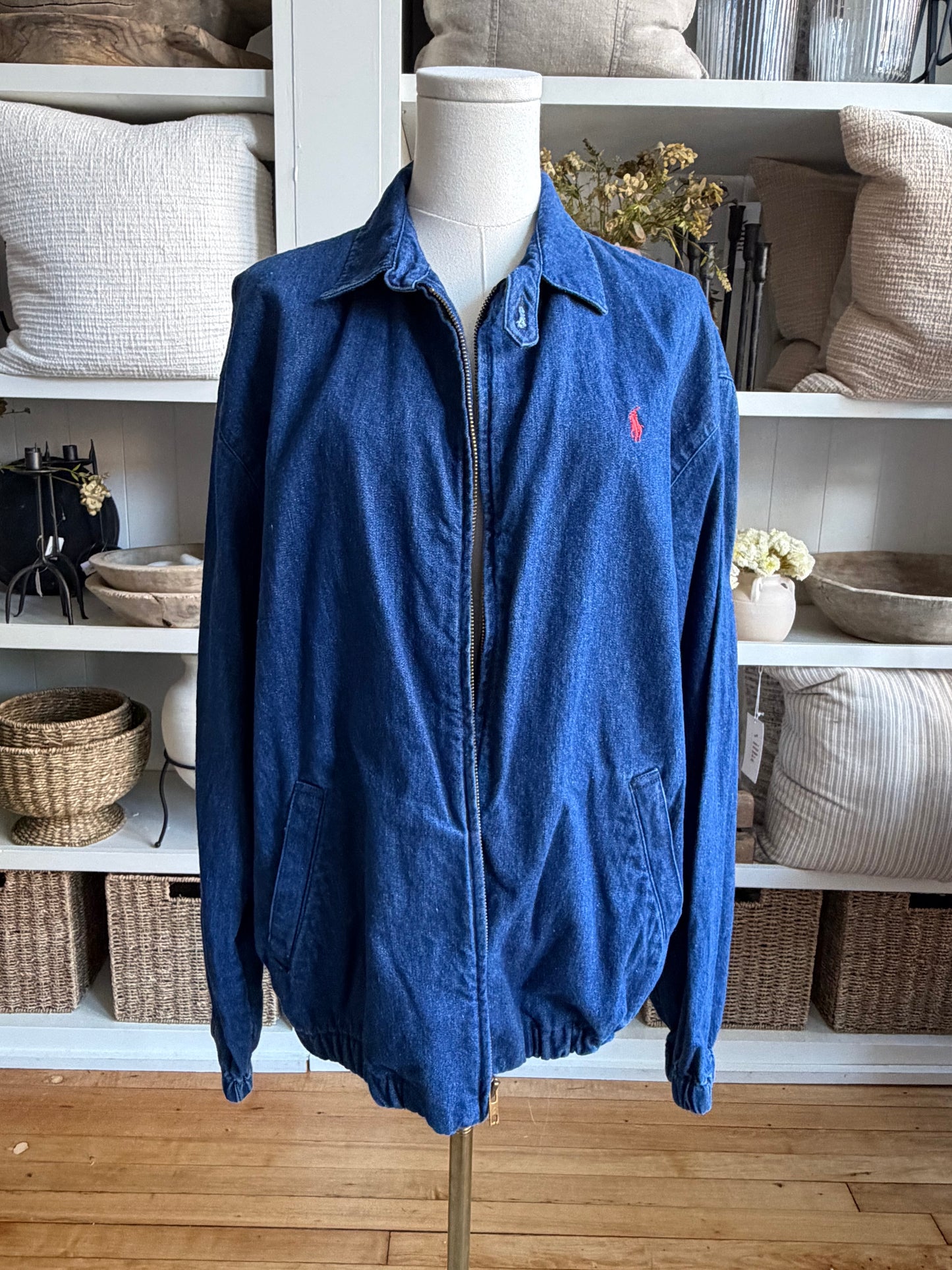 90s Polo Ralph Lauren denim bomber