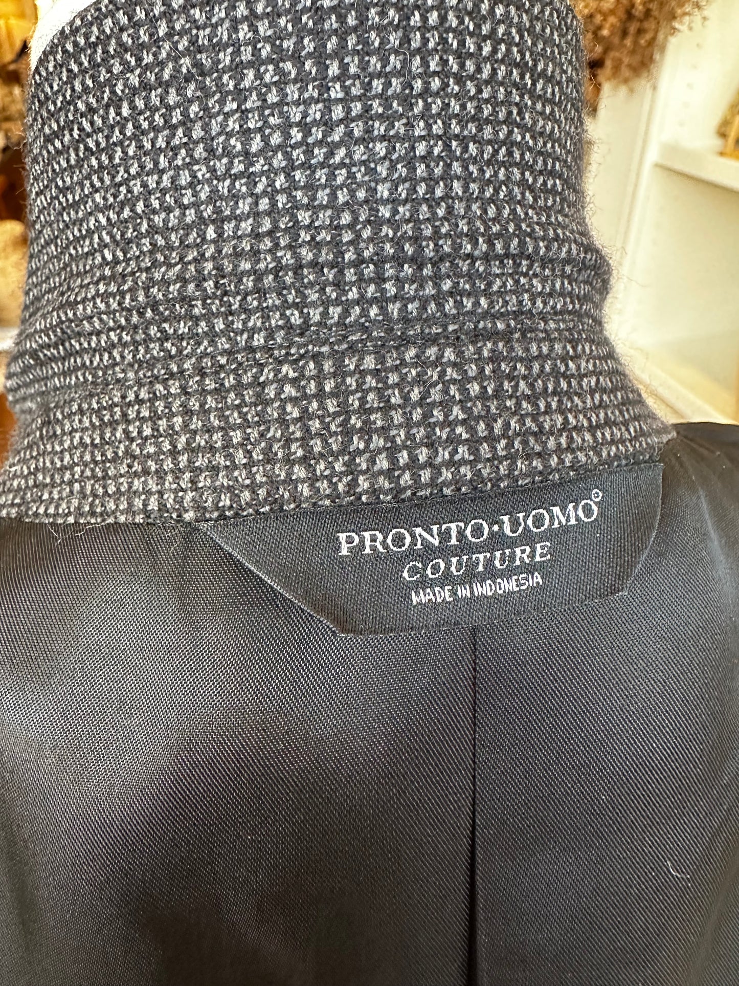 90s Pronto-Uomo Couture lambswool blazer