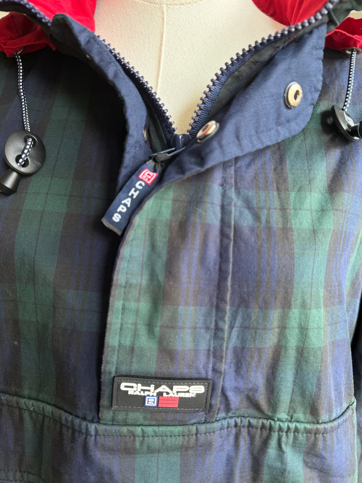 90s Chaps Ralph Lauren Anorak windbreaker. Fits S-L