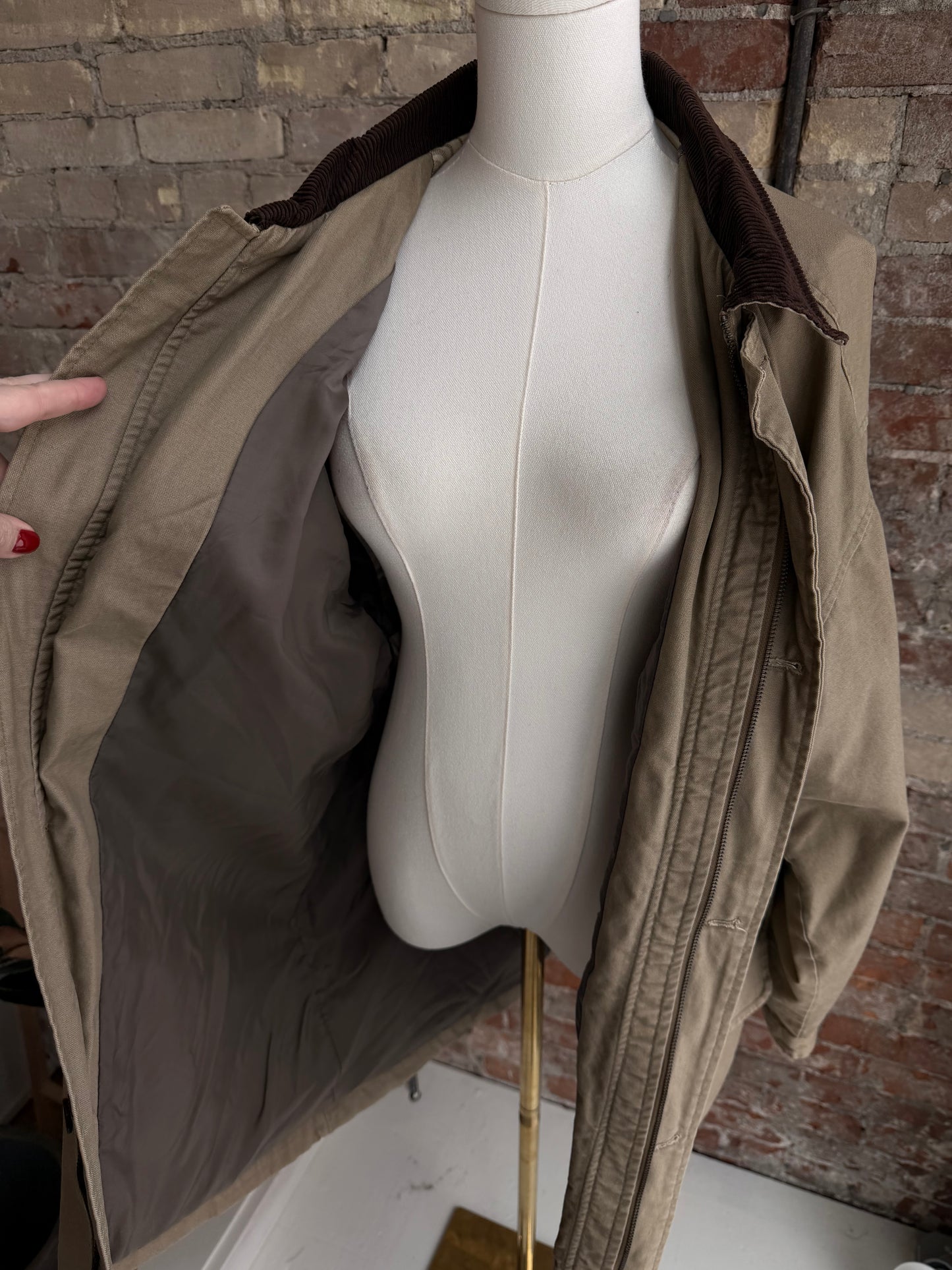 90s Chaps Ralph Lauren khaki barn coat