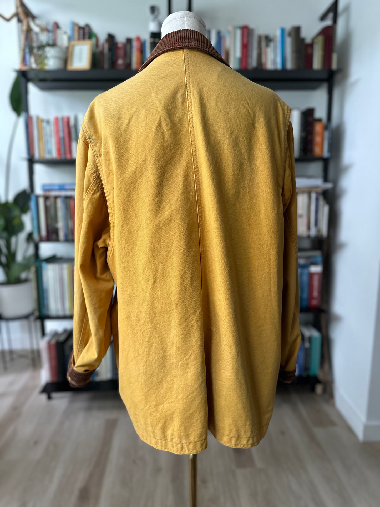 90s (JCrew?) yellow barn coat