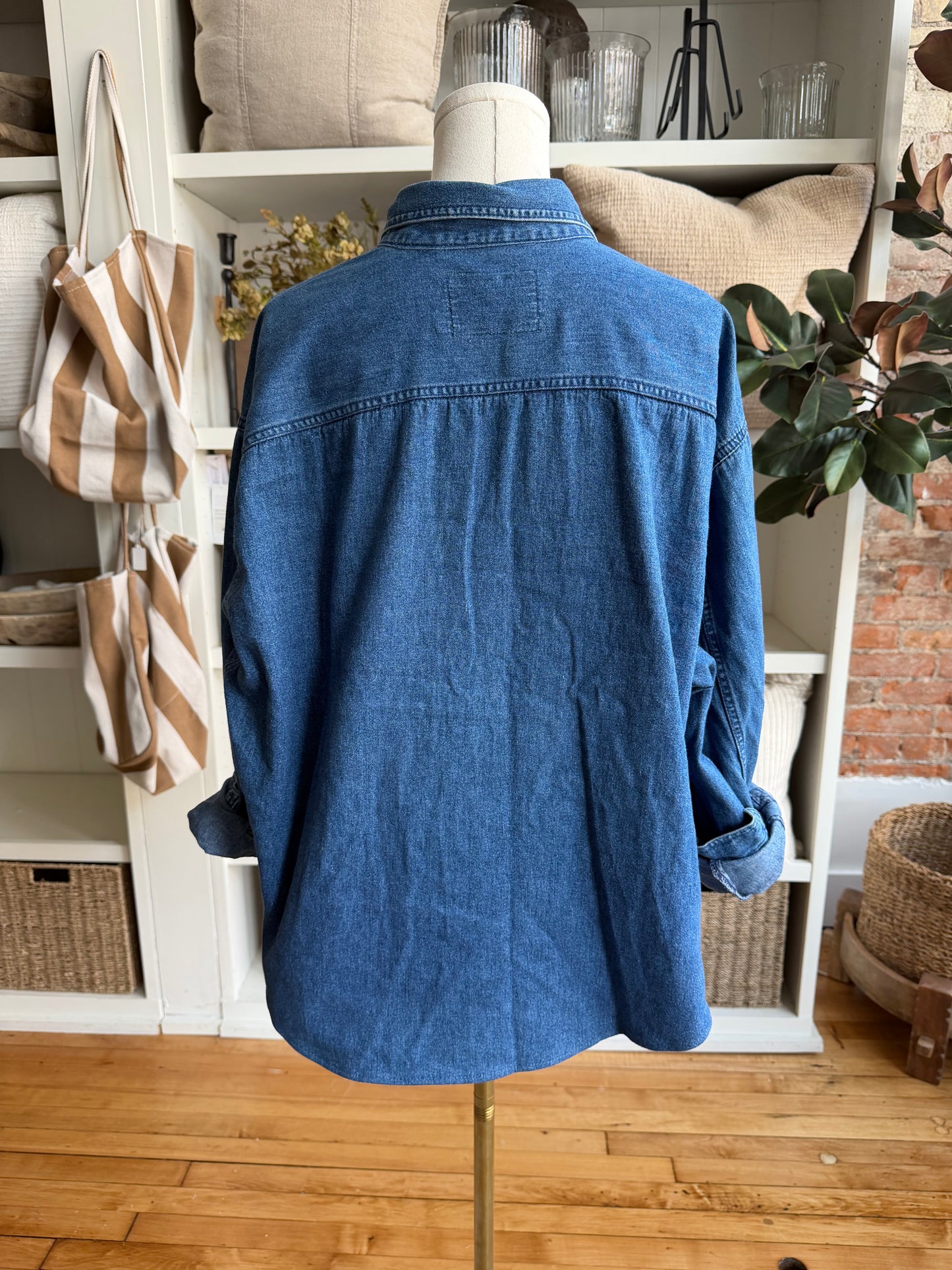 #7 Denim Reworked Button Down