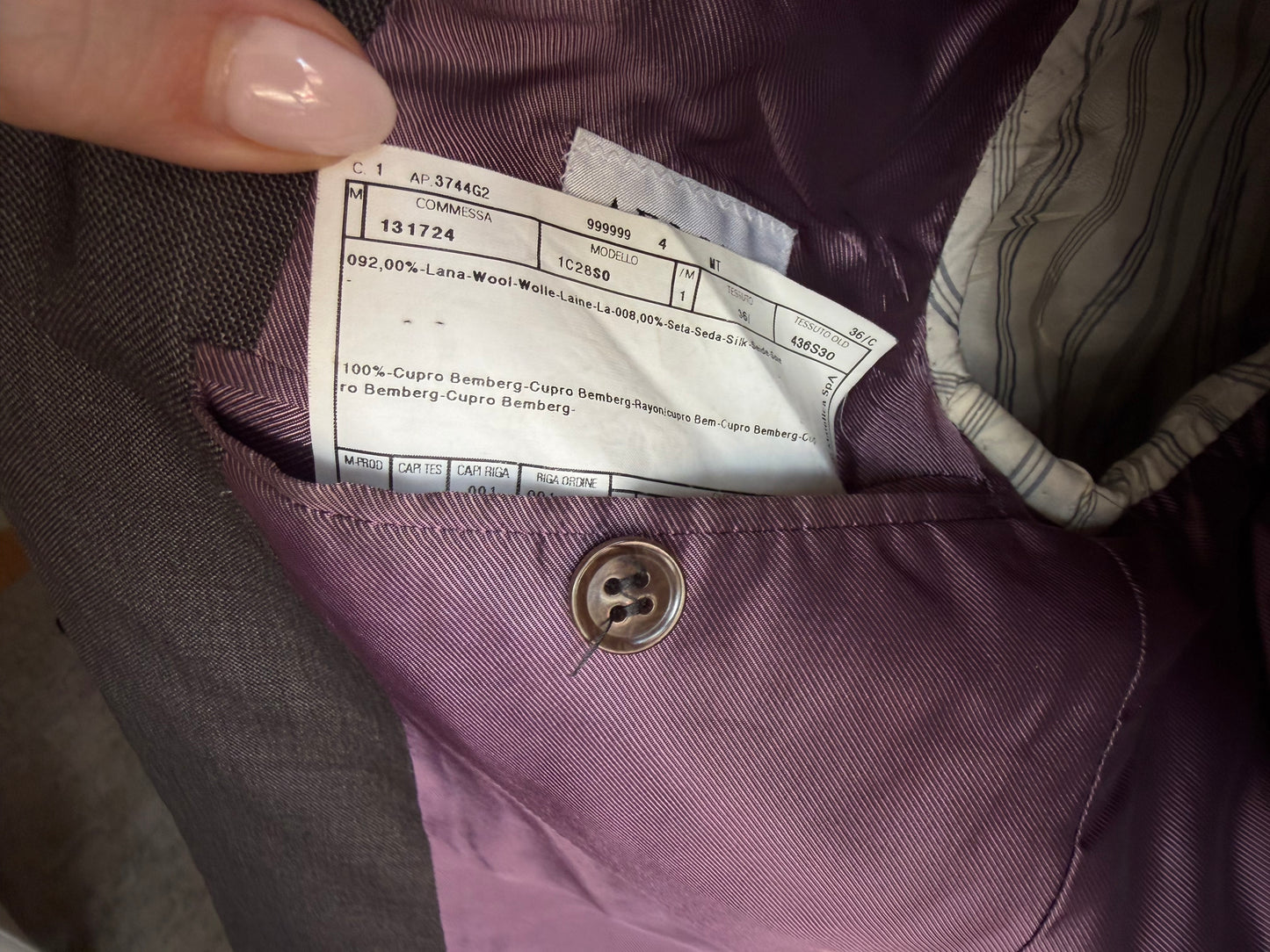 00s Armani gray wool blazer. Made in Italy. Fits XXS-S
