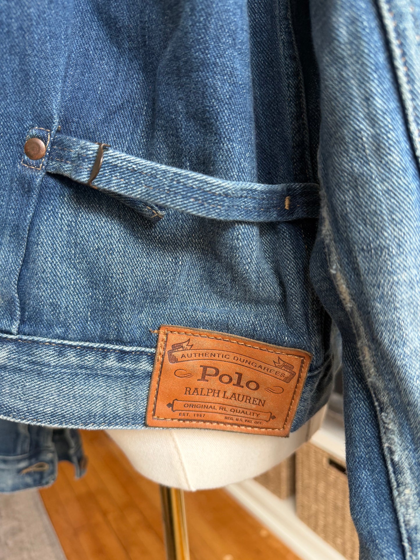 00s Polo Ralph Lauren denim jacket. Fits XXS-S