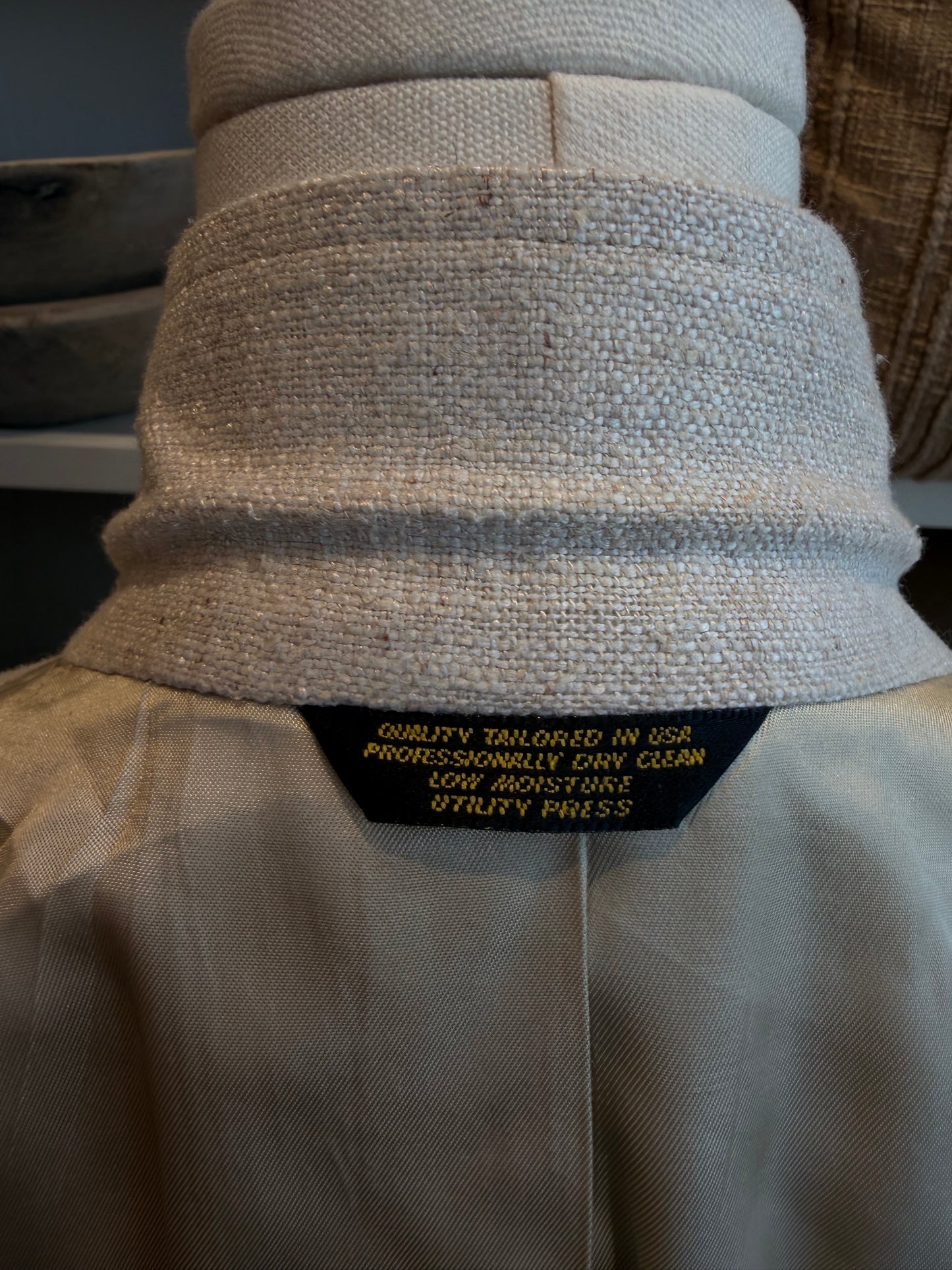 80s John Weitz by Palm Beach linen blazer. Made in the USA