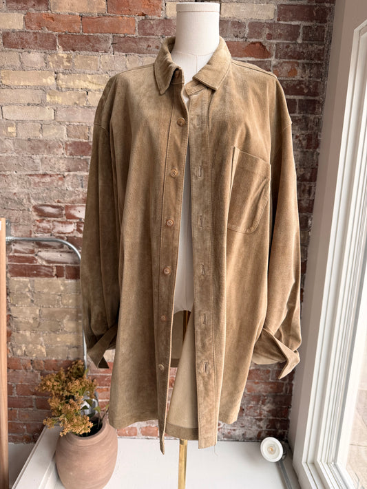 90s Field Guide suede shirt jacket