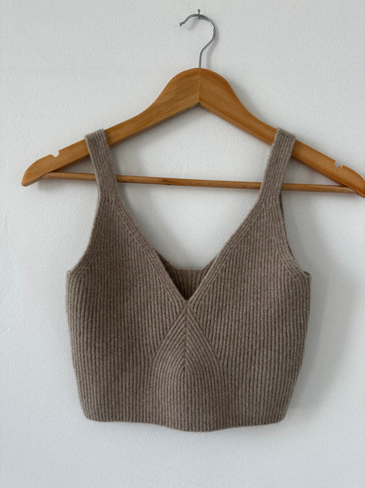 JCrew cashmere cropped tank. Size medium