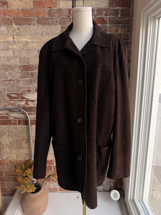Ermenegildo Zegna suede chore coat. Made in Italy