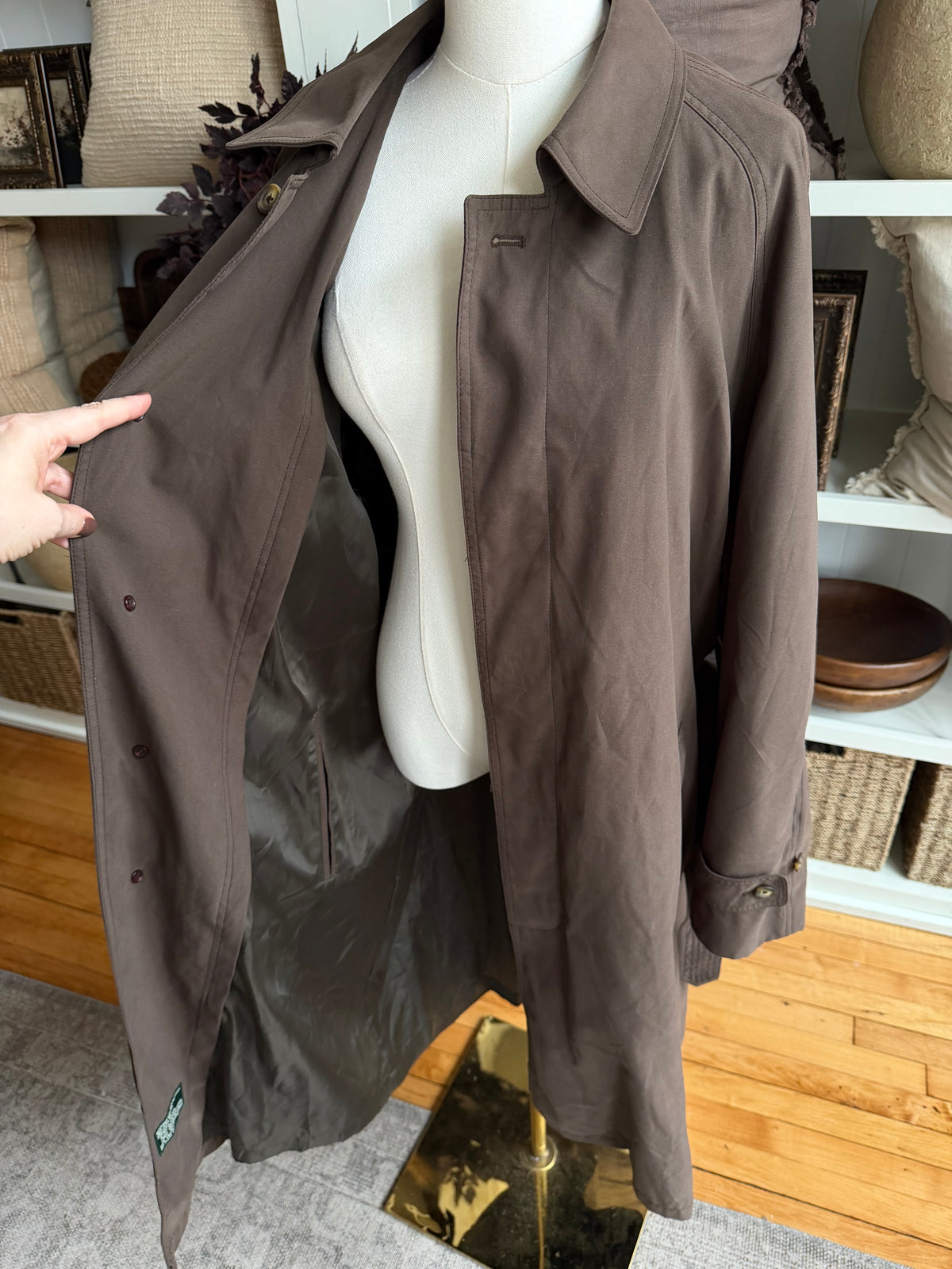 90s Lauren by Ralph Lauren brown trench. Fits M-XL