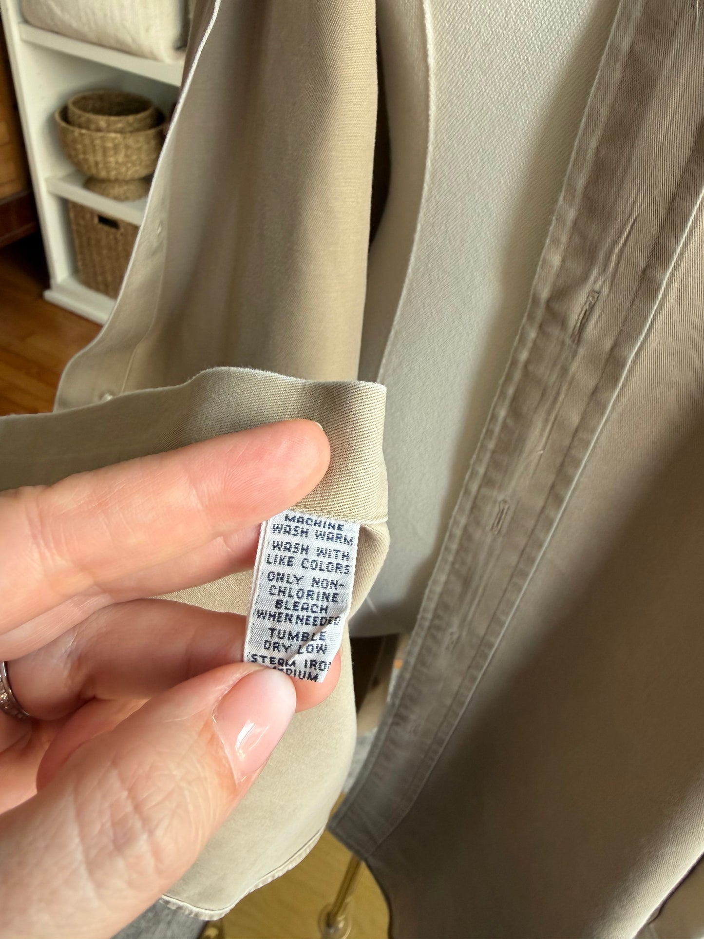 90s Ralph Lauren tan button down