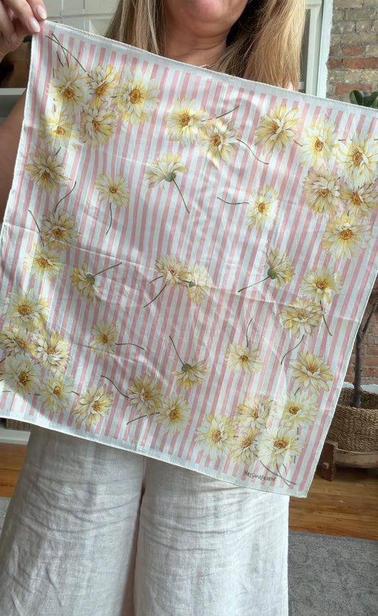 #3 Vintage Yves Saint Laurent cotton scarf