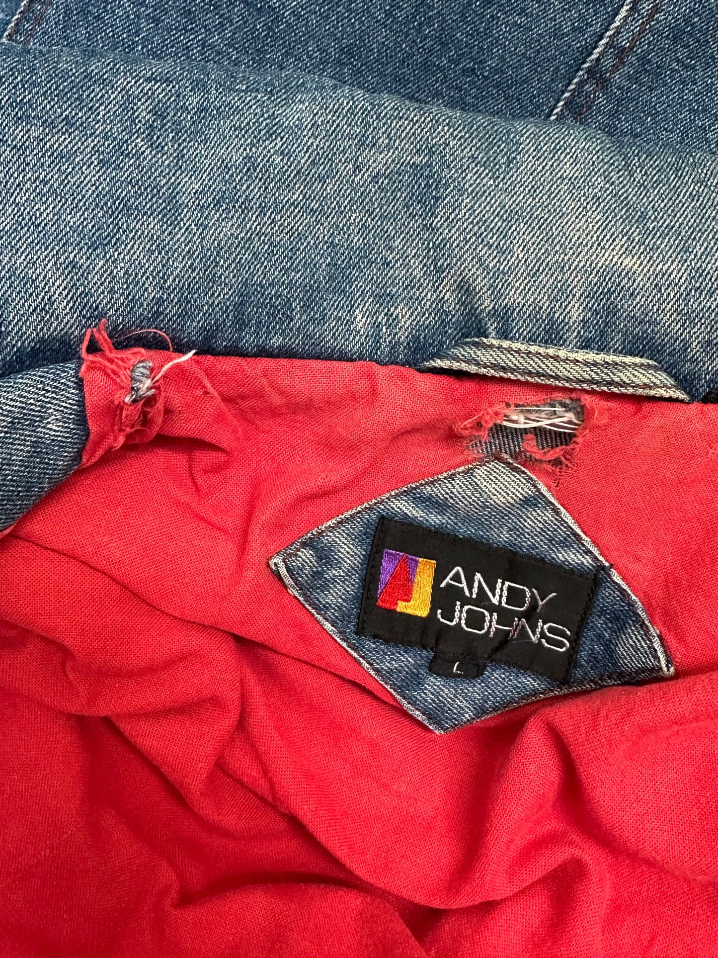 Vintage Andy John’s denim lined coat