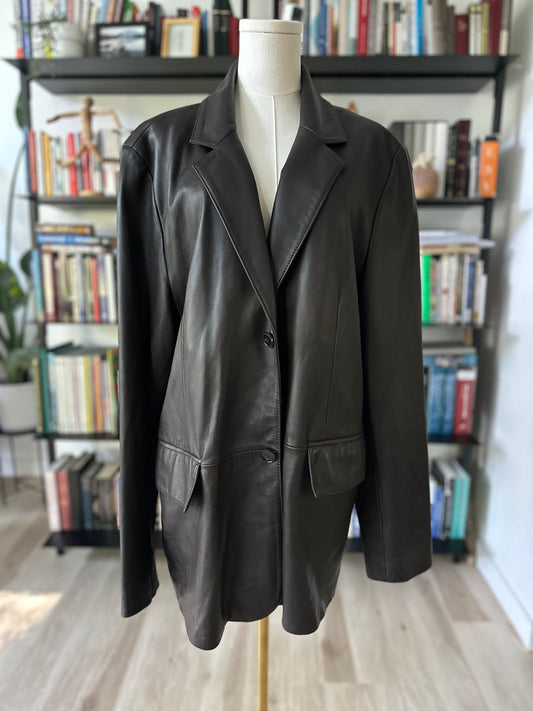 Y2K Wilson’s leather blazer in brown