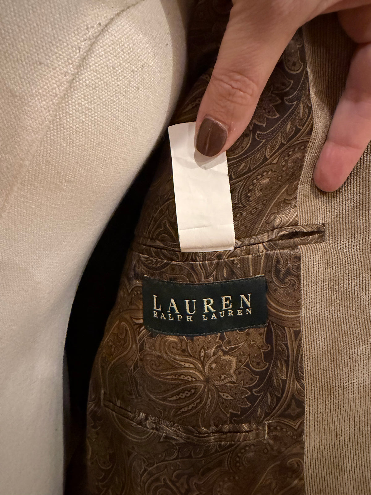 90s Lauren Ralph Lauren corduroy blazer. Fits S-L