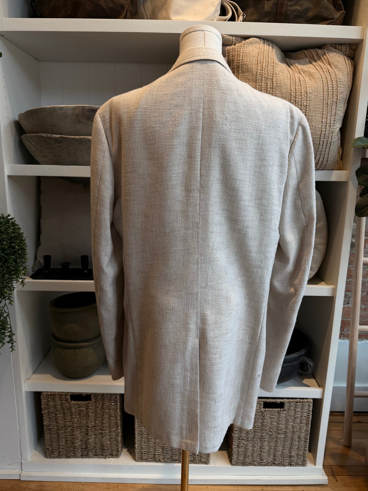 80s John Weitz by Palm Beach linen blazer. Made in the USA