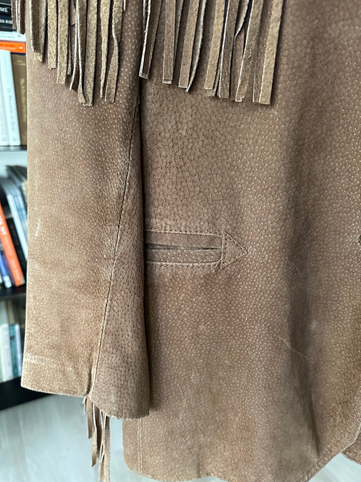 80s/90s Ada suede fringe jacket. Made in Korea
